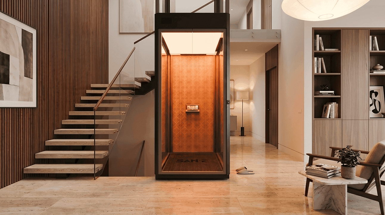 Automatic landing door locking